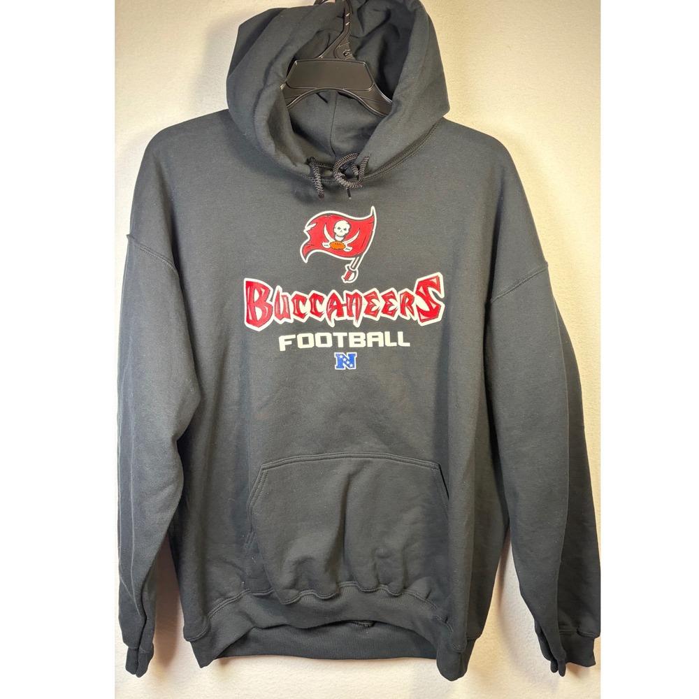 Gildan Tampa Bay Buccaneers Hoodie Mens XL Black Excellent NFL Football Pullover